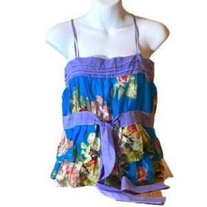 3/$20, Purple Blue Floral Camisole Top, NWOT